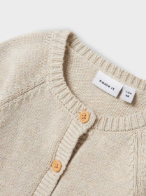 NAME IT Strik Cardigan Kamma Peyote Melange